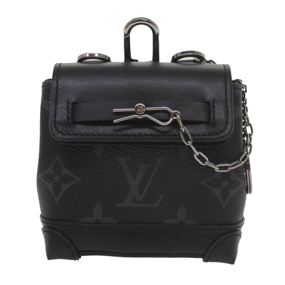 Louis Vuitton Monogram Eclipse Mini Steamer Pouch Black